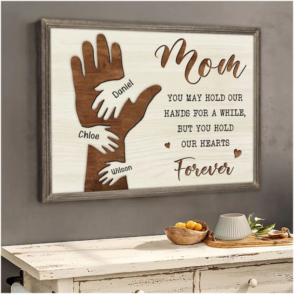 Beautiful Mothers Day Gift Sentimental Mom Gift Custom Canvas Print