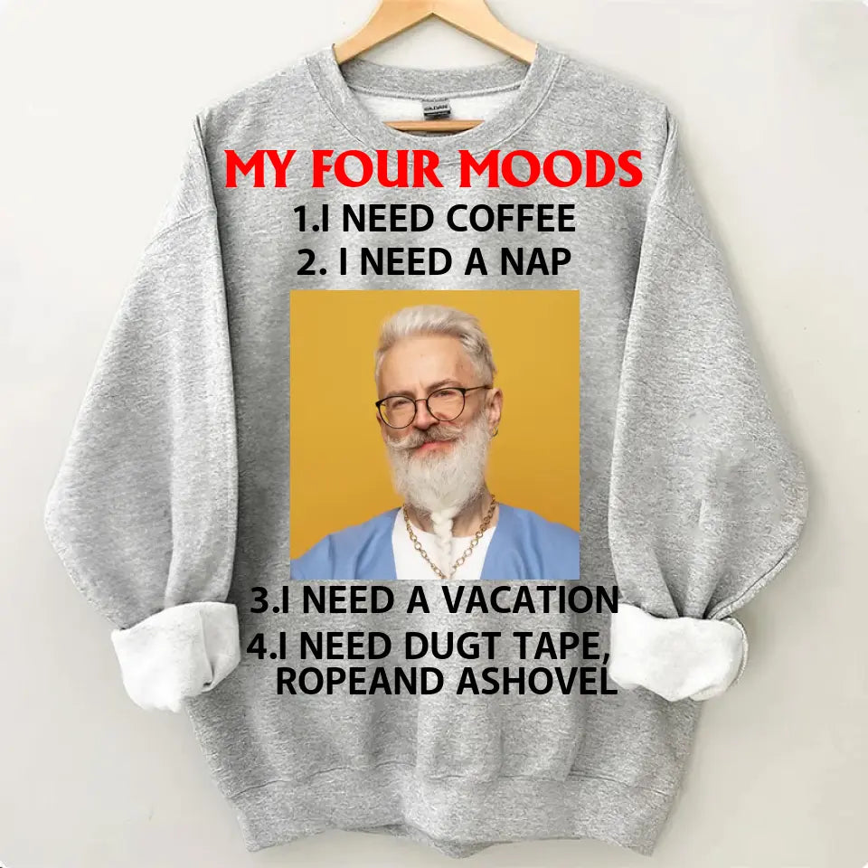Personalized Apparel: My Four Moods - Coffee & Nap Lover