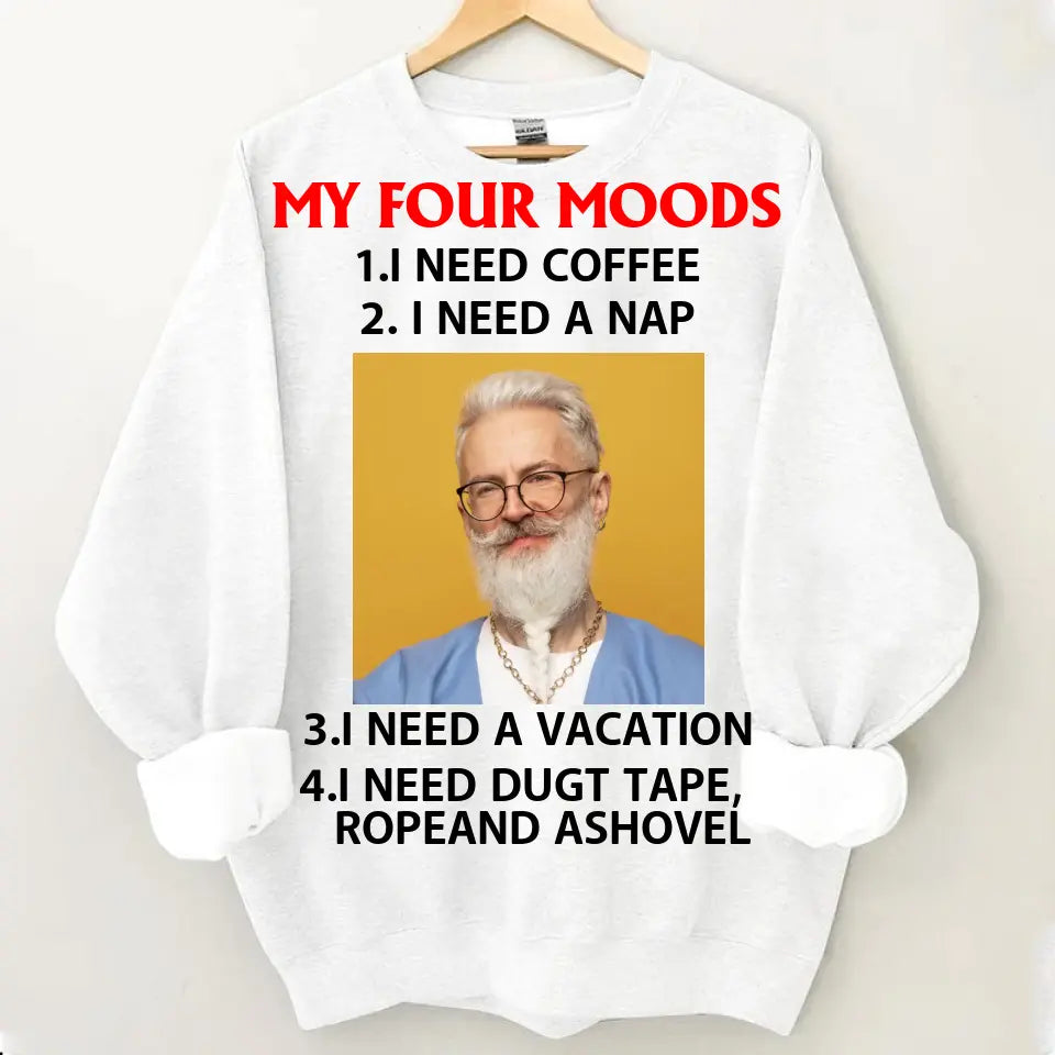Personalized Apparel: My Four Moods - Coffee & Nap Lover