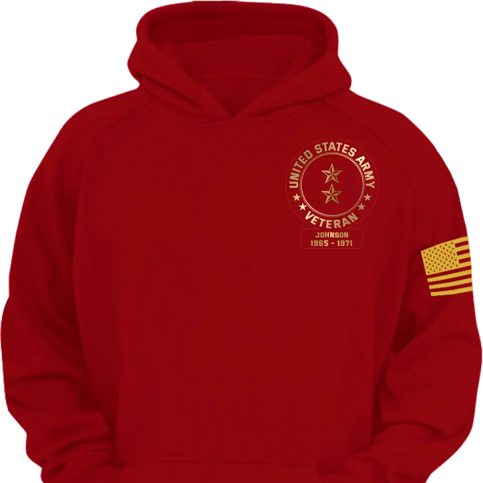 Custom Personalized US Veteran Clothing - Express Your Support and Gratitude