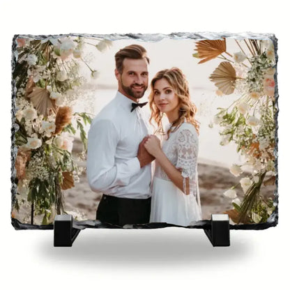 Photo slate gift, photo rock slate gift, Customized Photo slate, Mother's day, Father's day, Birthdays, Wedding gift, Picture Rock slate