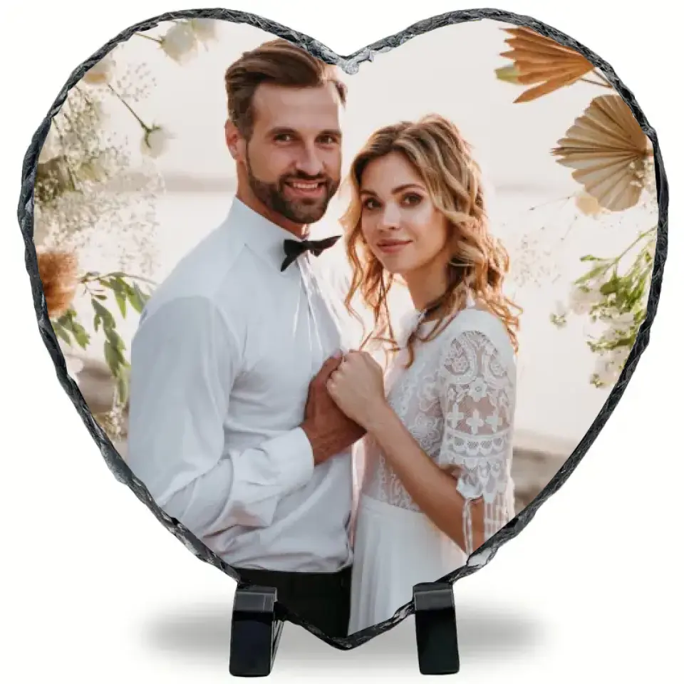 Photo slate gift, photo rock slate gift, Customized Photo slate, Mother's day, Father's day, Birthdays, Wedding gift, Picture Rock slate