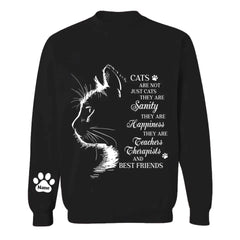 Custom Personalized Cats Are Not Just Cats Sweater - Upto 8 Cats - Gift Idea For Cat Lover