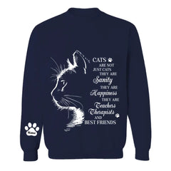 Custom Personalized Cats Are Not Just Cats Sweater - Upto 8 Cats - Gift Idea For Cat Lover