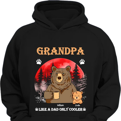 Personalized Grandma Like A Dad Only Cool Bear Printed With Child's Name Clothes
