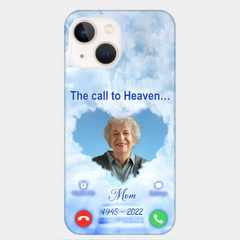 Custom Personalized Memorial Photo Phone Case - Memorial Gift Idea for Mother's Day/Father's Day - The Call To Heaven - Case for iPhone/Samsung