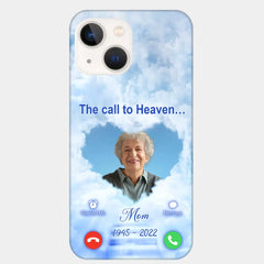 Custom Personalized Memorial Photo Phone Case - Memorial Gift Idea for Mother's Day/Father's Day - The Call To Heaven - Case for iPhone/Samsung