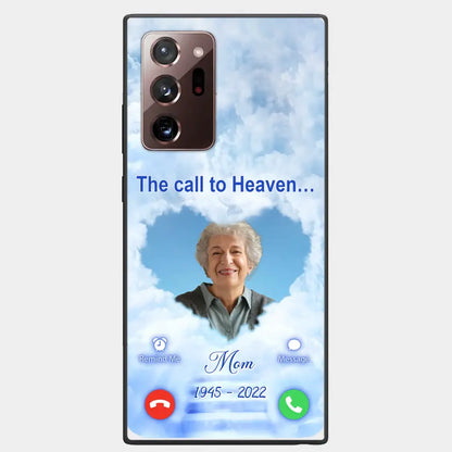 Custom Personalized Memorial Photo Phone Case - Memorial Gift Idea for Mother's Day/Father's Day - The Call To Heaven - Case for iPhone/Samsung