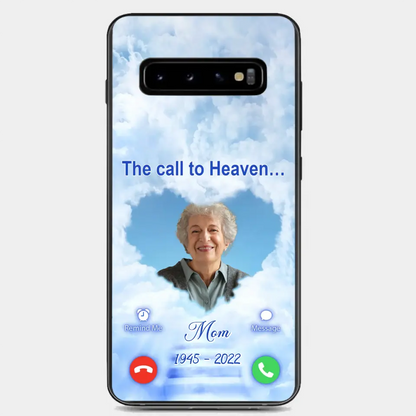 Custom Personalized Memorial Photo Phone Case - Memorial Gift Idea for Mother's Day/Father's Day - The Call To Heaven - Case for iPhone/Samsung