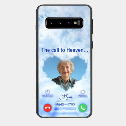 Custom Personalized Memorial Photo Phone Case - Memorial Gift Idea for Mother's Day/Father's Day - The Call To Heaven - Case for iPhone/Samsung