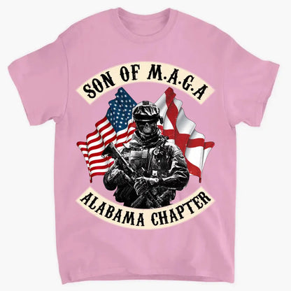 Personalized Veteran Unisex T-shirt/ Sweatshirt/ Long Sleeve - Hoodie - Gift Idea For Veteran/ Father's Day/ Birthday - Son Of M.A.G.A
