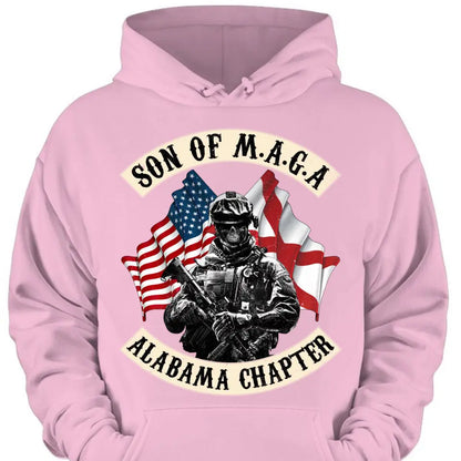Personalized Veteran Unisex T-shirt/ Sweatshirt/ Long Sleeve - Hoodie - Gift Idea For Veteran/ Father's Day/ Birthday - Son Of M.A.G.A