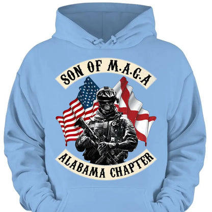Personalized Veteran Unisex T-shirt/ Sweatshirt/ Long Sleeve - Hoodie - Gift Idea For Veteran/ Father's Day/ Birthday - Son Of M.A.G.A