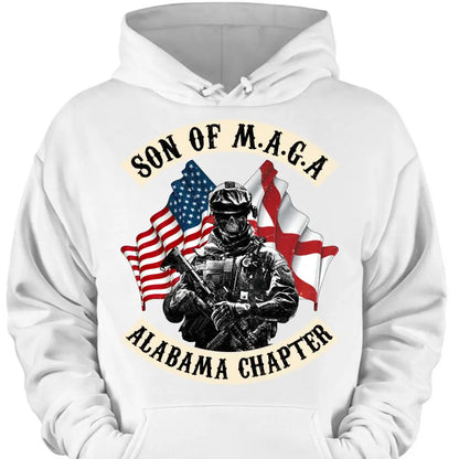 Personalized Veteran Unisex T-shirt/ Sweatshirt/ Long Sleeve - Hoodie - Gift Idea For Veteran/ Father's Day/ Birthday - Son Of M.A.G.A