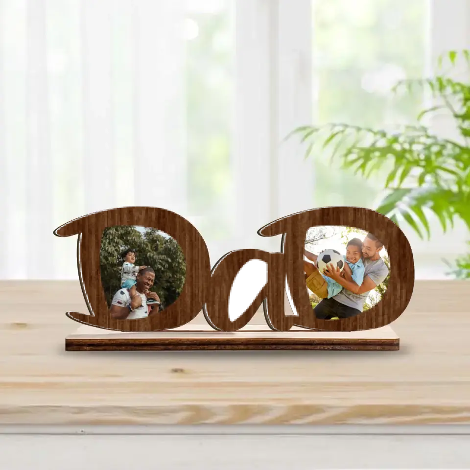 Custom Personalized Dad Wooden Plaque - Gift Idea For Father's Day