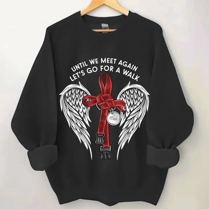 Custom Personalized Memorial Dog Leash Shirt/ Hoodie - Until We Meet Again Let's Go For A Walk - Memorial Gift Idea For Dog Owner