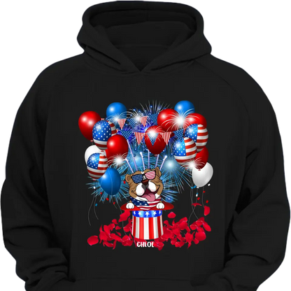 4th Of July Limited Edition Dog - Personalized T-Shirt, 4th Of July Dog