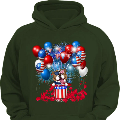 4th Of July Limited Edition Dog - Personalized T-Shirt, 4th Of July Dog