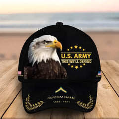 U.S. MILITARY - Personalized Classic Cap for Army, Navy, Air Force, and Marines