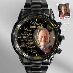 Memorial Gifts for Loss - Custom Metal Watch - In Loving Memory The Best Sympathy Gift