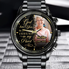 Memorial Gifts for Loss - Custom Metal Watch - In Loving Memory The Best Sympathy Gift