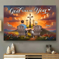 Couple Sitting Landscape You & Me We Got This Personalized Poster, Perfect Anniversary Gift For Him, For Her