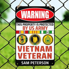 Personalized Metal Sign For A Veteran