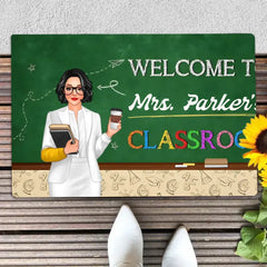 Teacher Classroom Blackboard Personalized Doormat