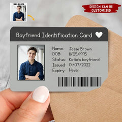 Custom Identification Card - Personalized Metal Wallet Card, Perfect for Any Relationship