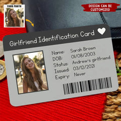 Custom Identification Card - Personalized Metal Wallet Card, Perfect for Any Relationship