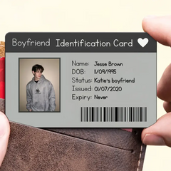 Custom Identification Card - Personalized Metal Wallet Card, Perfect for Any Relationship