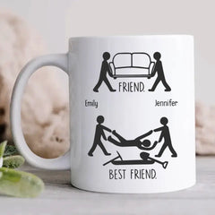 Friend Vs Best Friend Funny - Personalized Mug