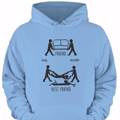 Friend Vs Best Friend Funny - Personalized T-shirt
