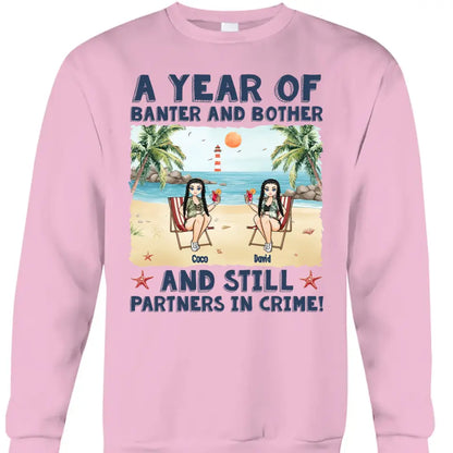 Still Partners In Crime - Personalized Couple Matching Back Printed Shirts