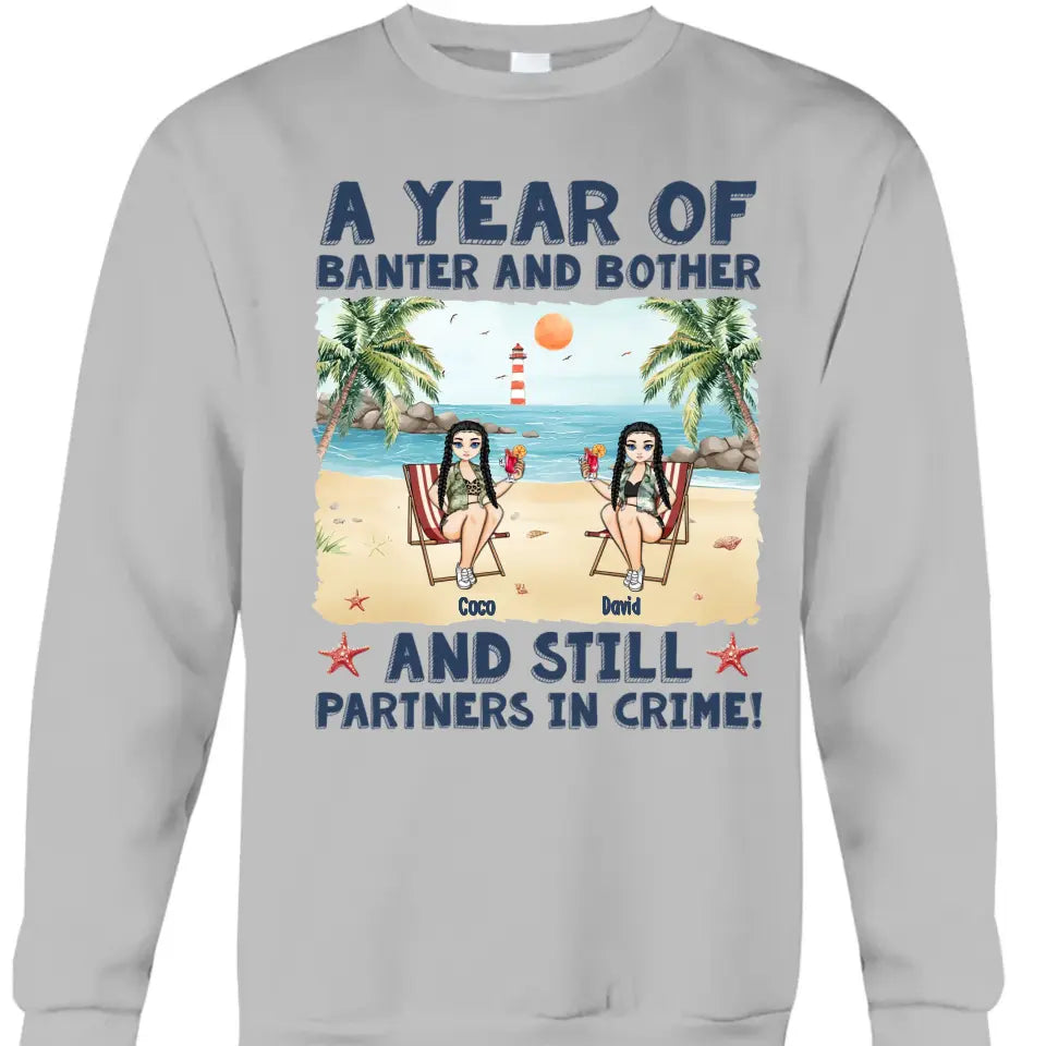 Still Partners In Crime - Personalized Couple Matching Back Printed Shirts