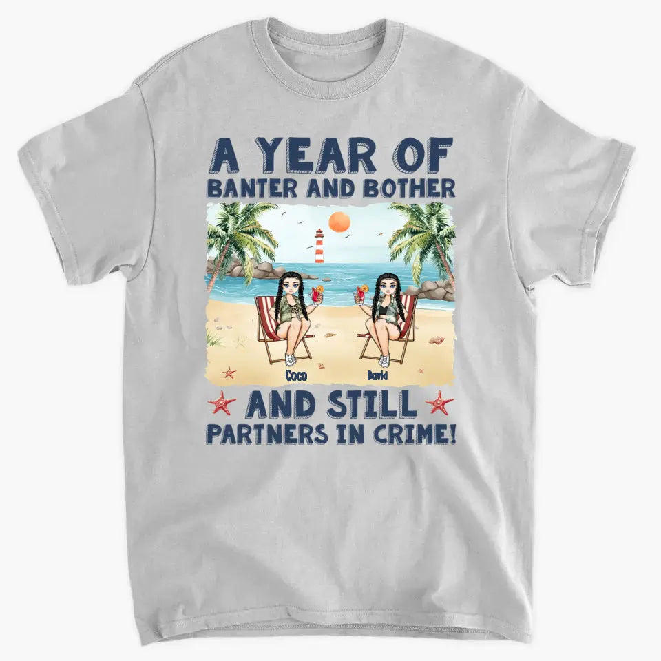 Still Partners In Crime - Personalized Couple Matching Back Printed Shirts