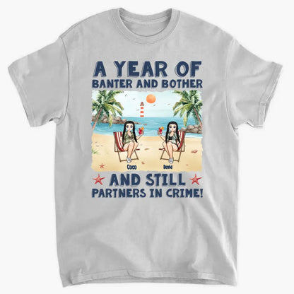 Still Partners In Crime - Personalized Couple Matching Back Printed Shirts