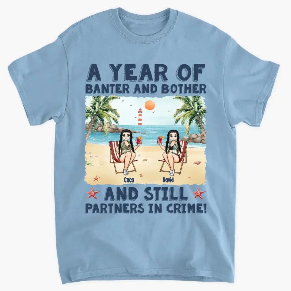 Still Partners In Crime - Personalized Couple Matching Back Printed Shirts