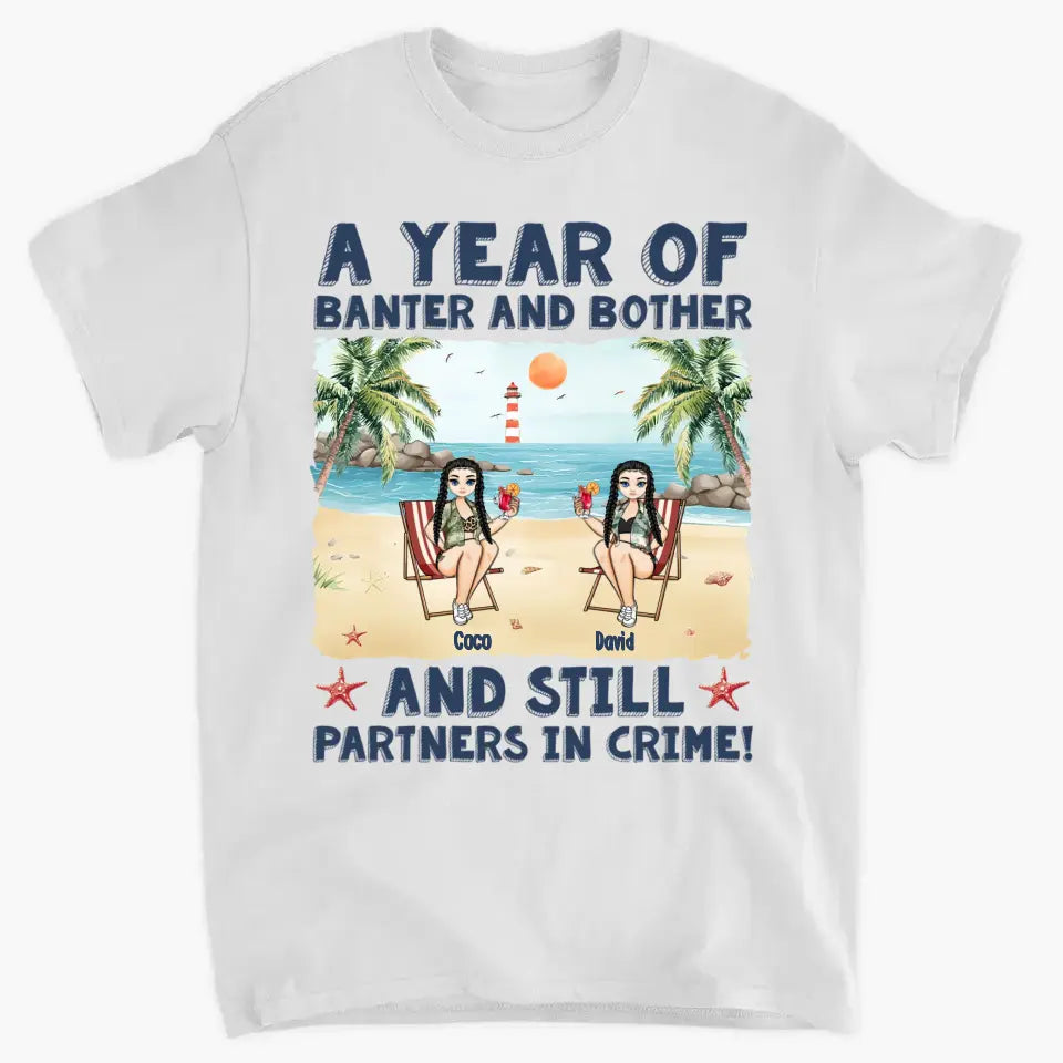 Still Partners In Crime - Personalized Couple Matching Back Printed Shirts