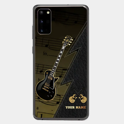 Personaziled Name Black Guitar Phone Case