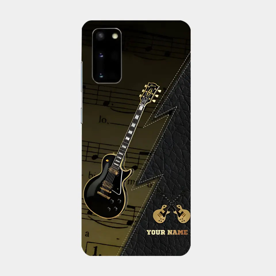 Personaziled Name Black Guitar Phone Case