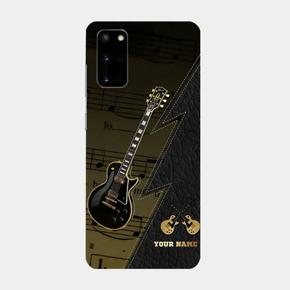 Personaziled Name Black Guitar Phone Case