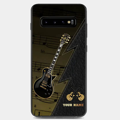 Personaziled Name Black Guitar Phone Case