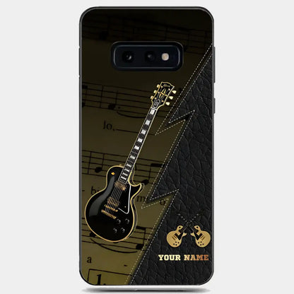 Personaziled Name Black Guitar Phone Case