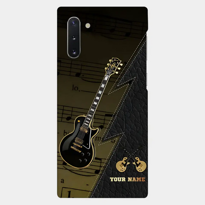 Personaziled Name Black Guitar Phone Case