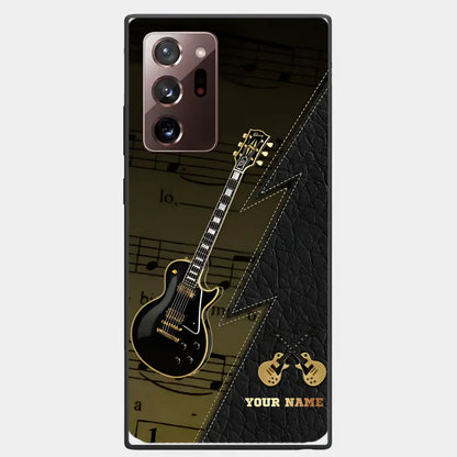 Personaziled Name Black Guitar Phone Case