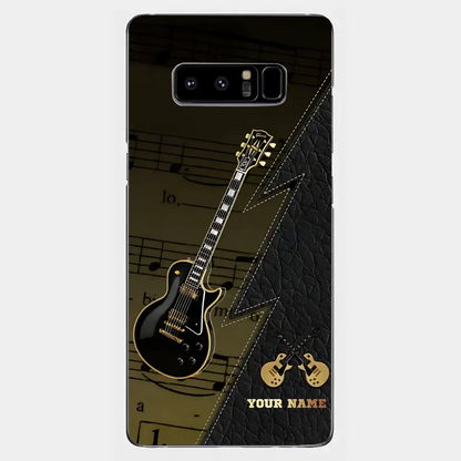 Personaziled Name Black Guitar Phone Case