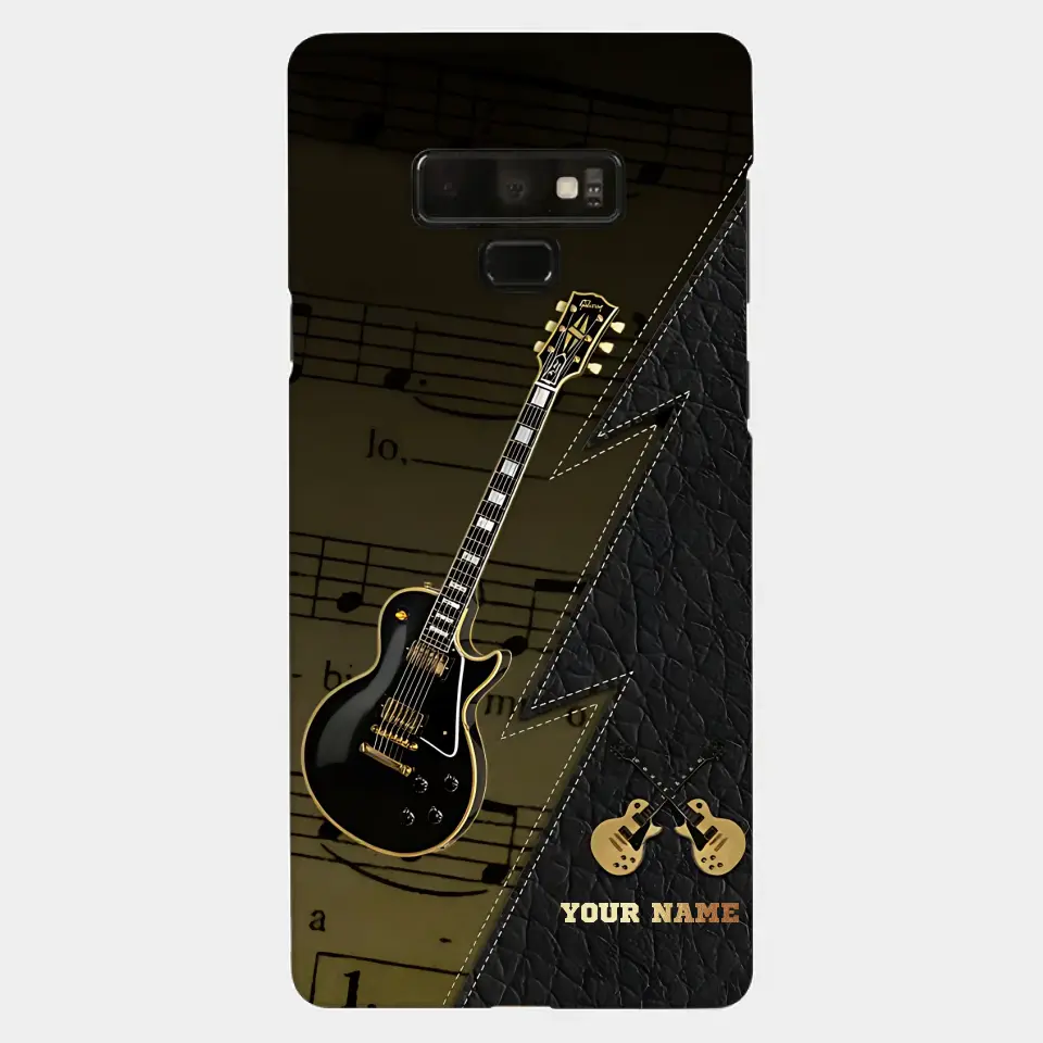 Personaziled Name Black Guitar Phone Case