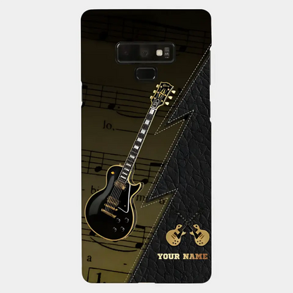 Personaziled Name Black Guitar Phone Case