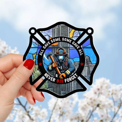 Personalized Gifts For Firefighter Suncatcher Ornament